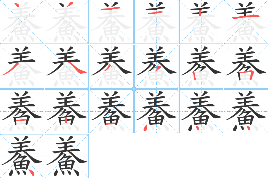 鯗的笔顺写法