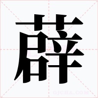 薜