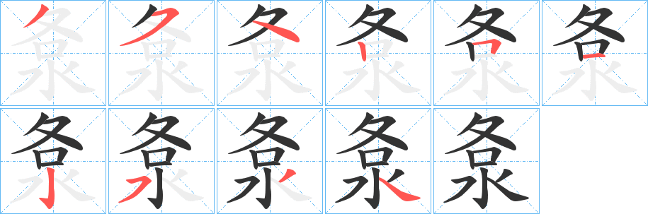 洜的笔顺写法