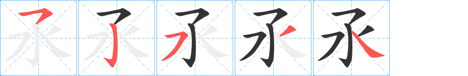 氶的笔顺写法