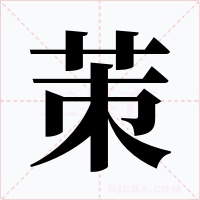 茦