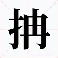 抩