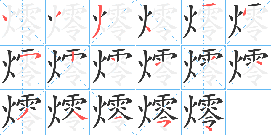 燯的笔顺写法