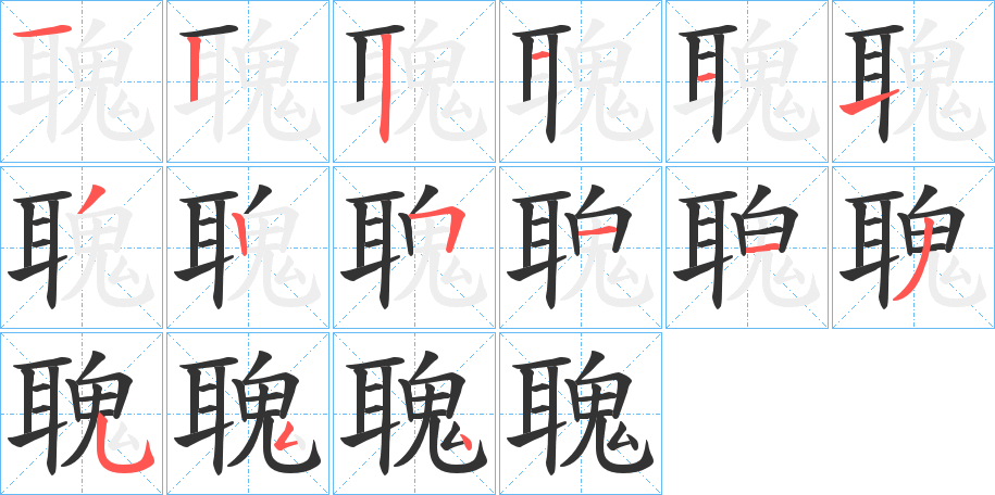 聭的笔顺写法
